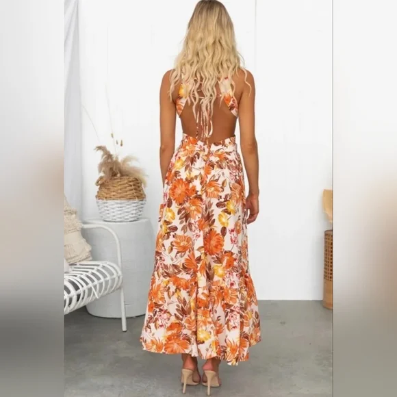 Amaroso floral dress *free gift with purchase - Picture 3 of 8